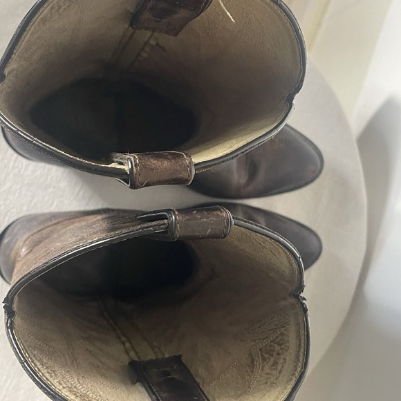 Durango Womens Western Cowboy Boots Leather Dark Brown Size 8 M - Picture 5 of 7